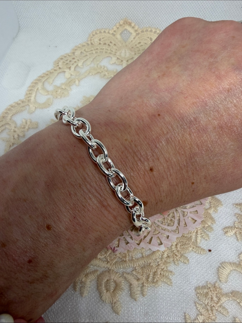 925 Sterling Silver Link Bracelet | Classic Chain Bracelet | Everyday Luxury